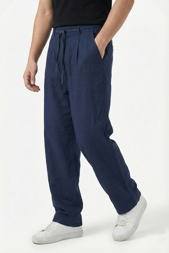 شلوار بگ مردانه لینن ،اولد مانی